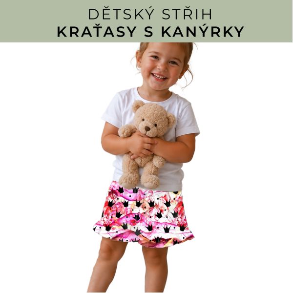 Dětský střih - Kraťásky s kanýrkem