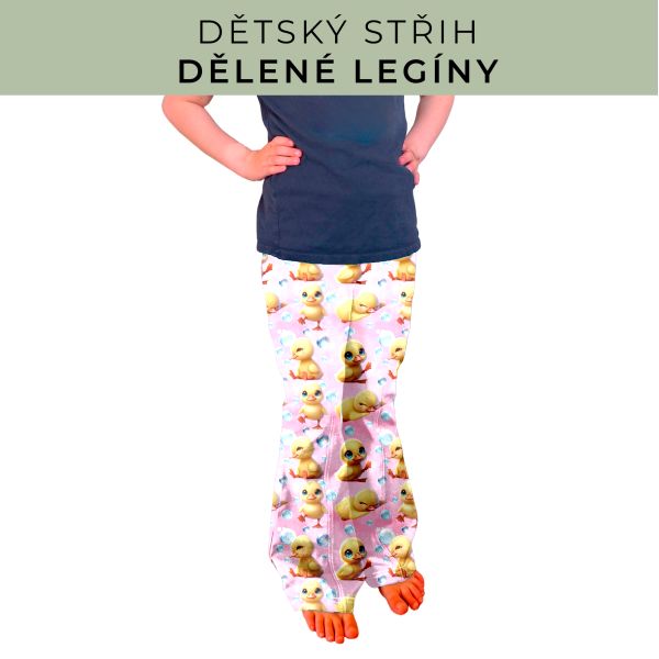 Dětský střih - Dělené legíny