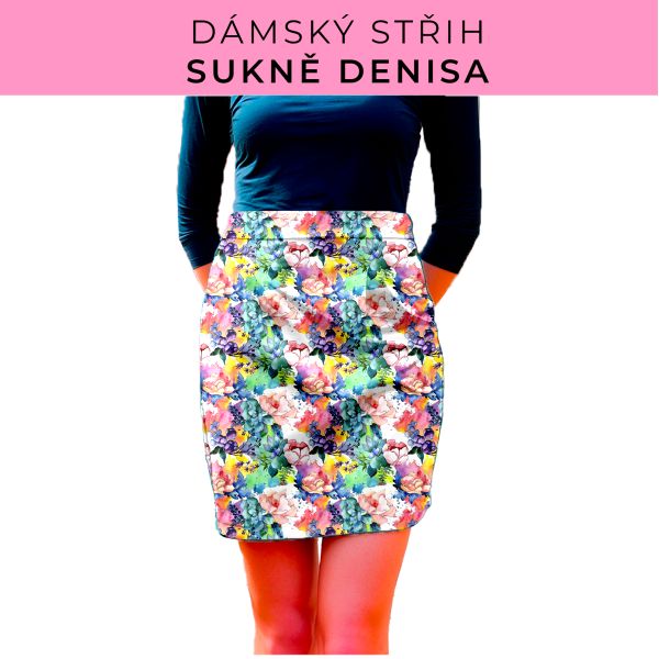 Dámský střih - Dámská sukně Denisa