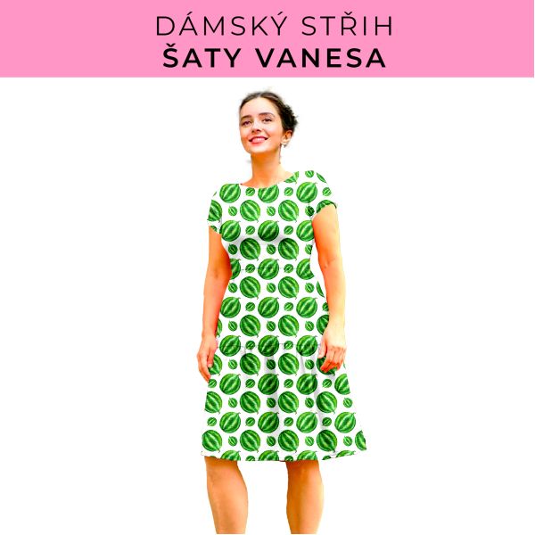 Dámský střih šaty Vanesa