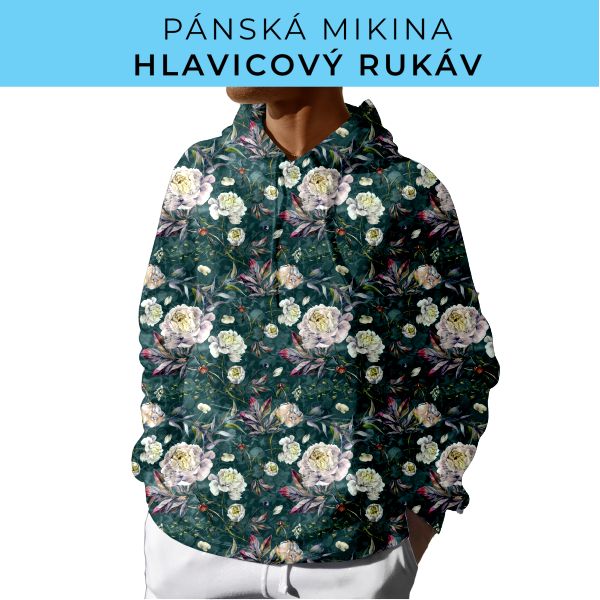 PÁNSKÝ střih - mikina s kapucí