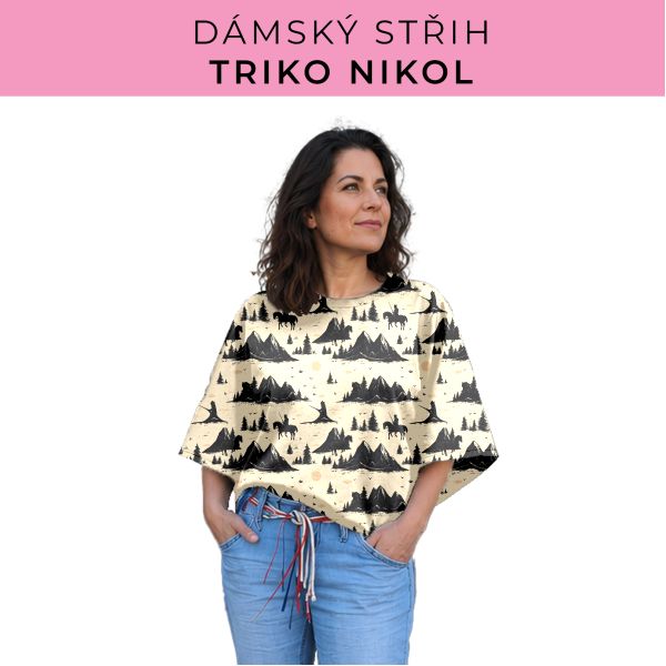 Dámský střih -  triko Nikol