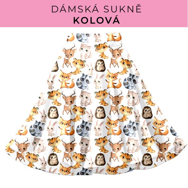 DÁMSKÝ střih - Kolová sukně