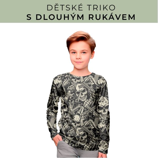DĚTSKÝ střih - triko dlouhý rukáv