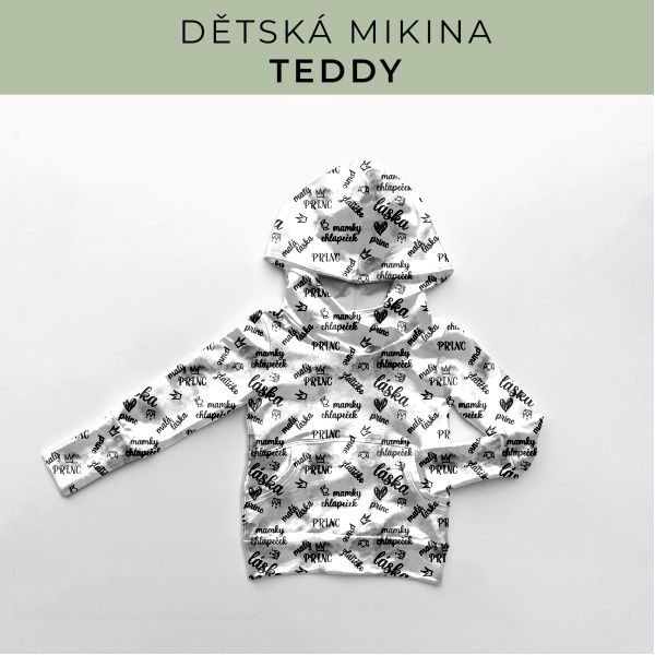 DĚTSKÝ střih - Mikina Teddy