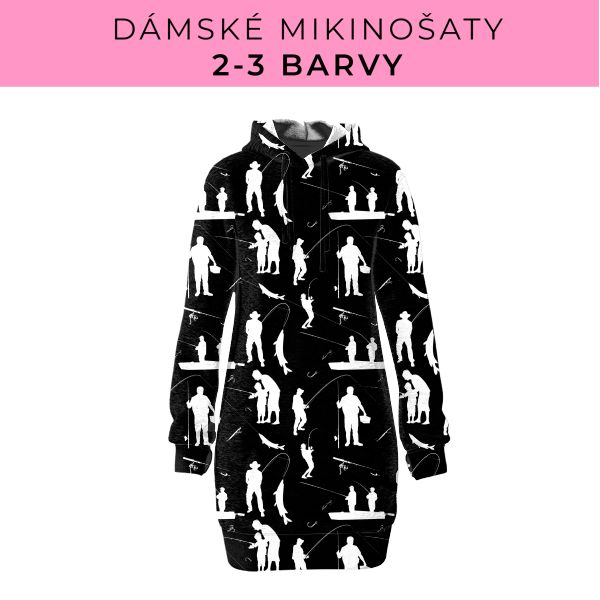 DÁMSKÝ střih - Mikinošaty 2-3 barvy