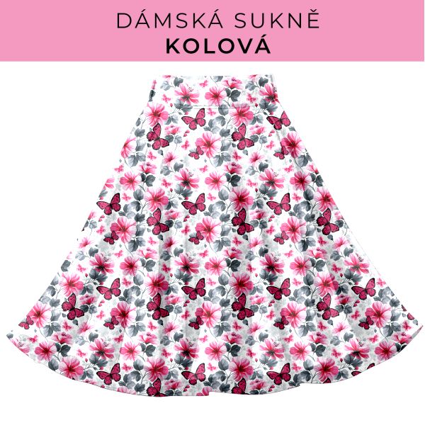 DÁMSKÝ střih - Kolová sukně