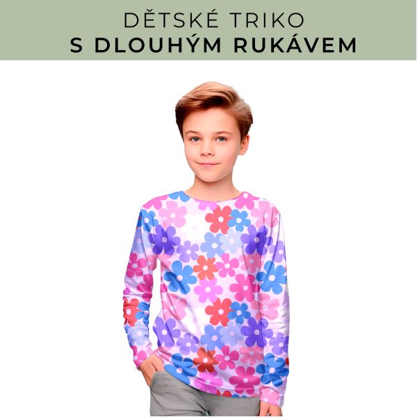 DĚTSKÝ střih - triko dlouhý rukáv