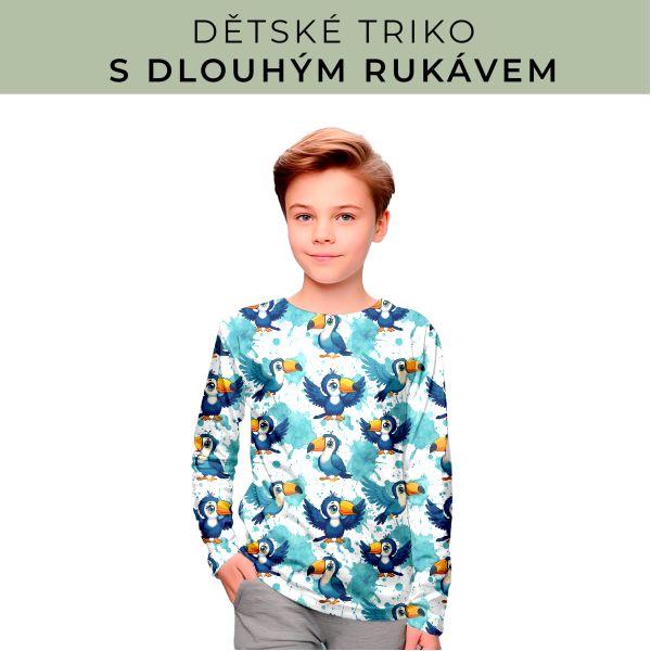 DĚTSKÝ střih - triko dlouhý rukáv