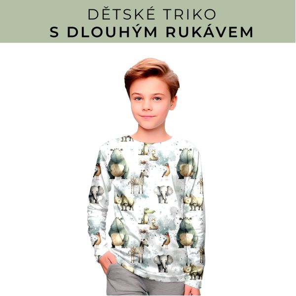 DĚTSKÝ střih - triko dlouhý rukáv