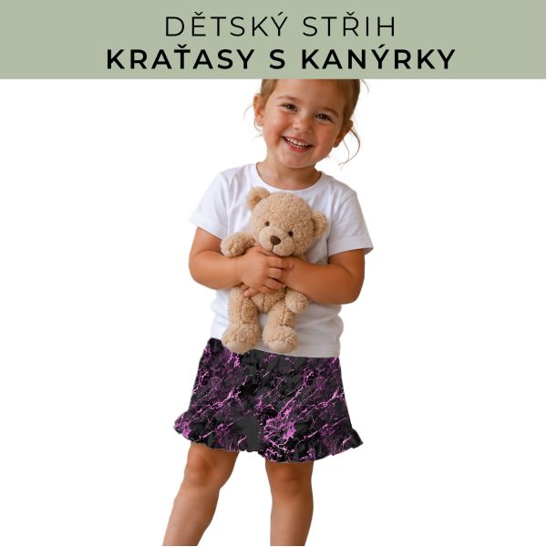 Dětský střih - Kraťásky s kanýrkem