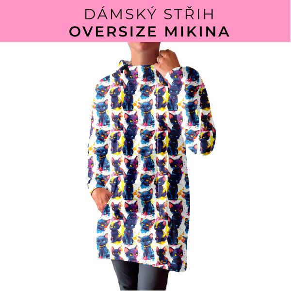 DÁMSKÝ střih - Oversize mikina