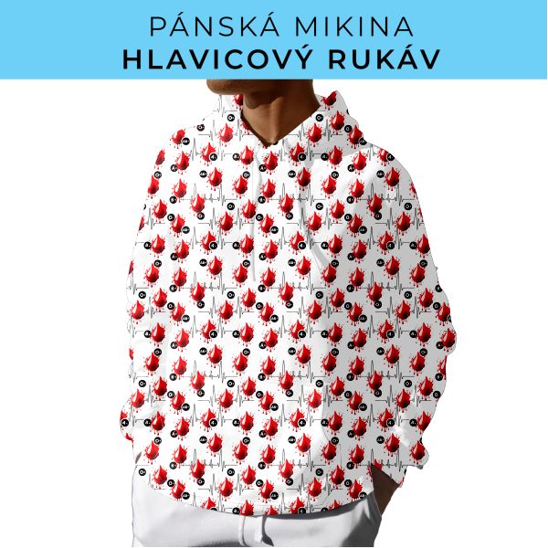 PÁNSKÝ střih - mikina s kapucí