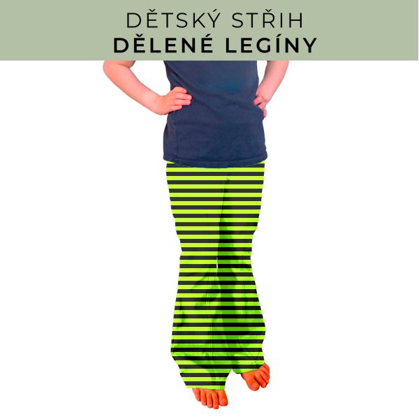 Dětský střih - Dělené legíny
