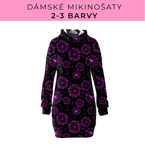 DÁMSKÝ střih - Mikinošaty 2-3 barvy