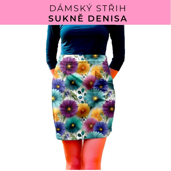 Dámský střih - Dámská sukně Denisa