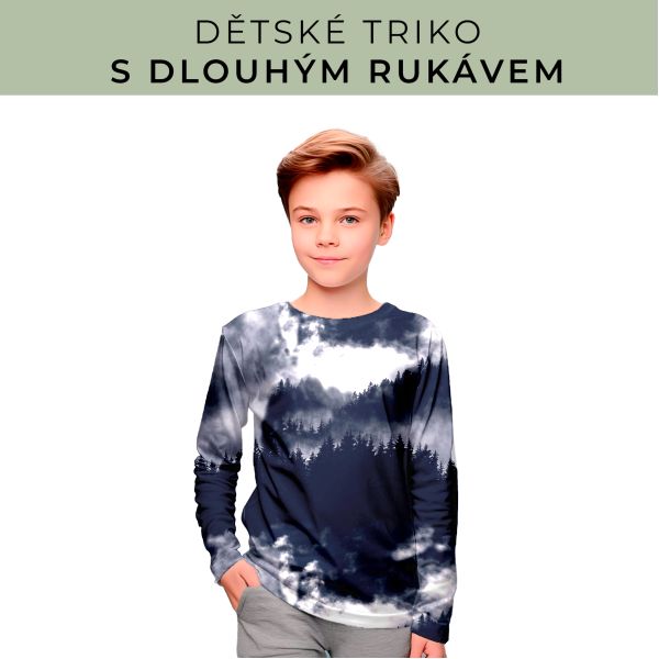 DĚTSKÝ střih - triko dlouhý rukáv