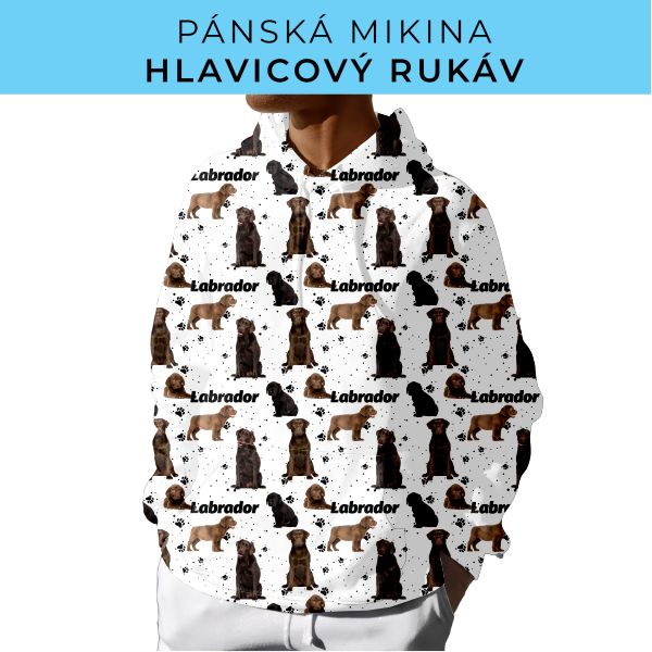 PÁNSKÝ střih - mikina s kapucí