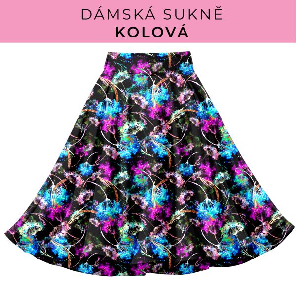 DÁMSKÝ střih - Kolová sukně