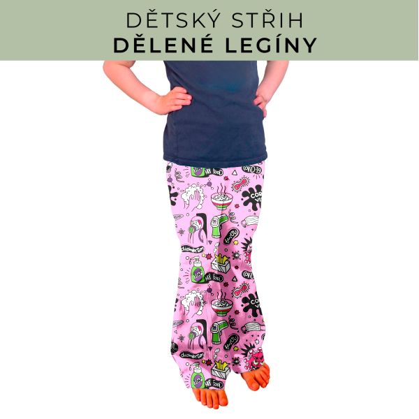 Dětský střih - Dělené legíny