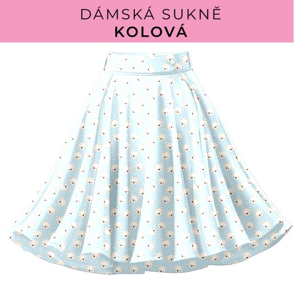 DÁMSKÝ střih - Kolová sukně