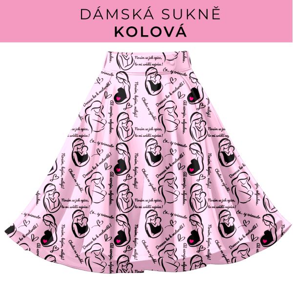 DÁMSKÝ střih - Kolová sukně