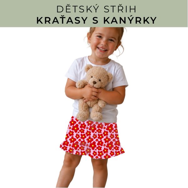 Dětský střih - Kraťásky s kanýrkem