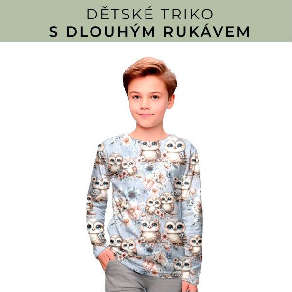 DĚTSKÝ střih - triko dlouhý rukáv