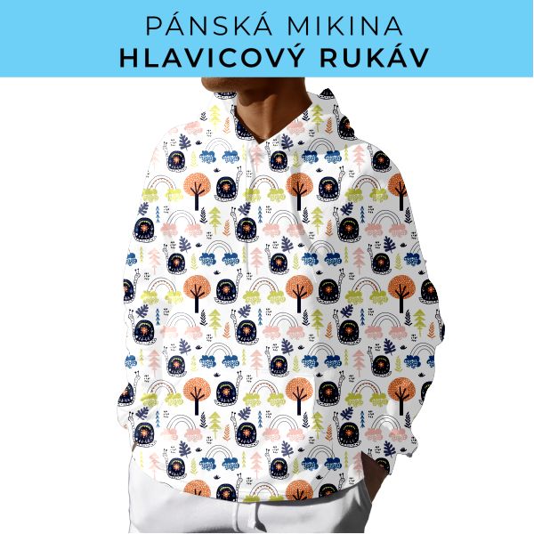PÁNSKÝ střih - mikina s kapucí
