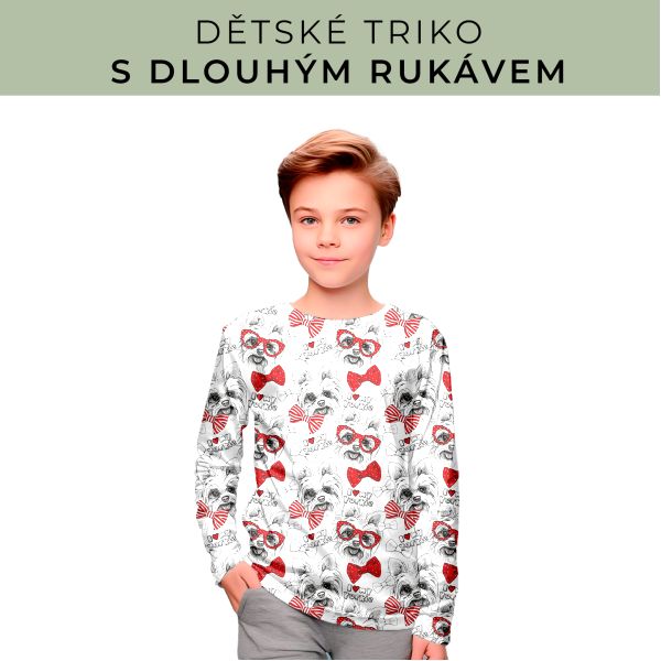 DĚTSKÝ střih - triko dlouhý rukáv