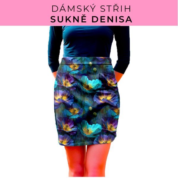 Dámský střih - Dámská sukně Denisa