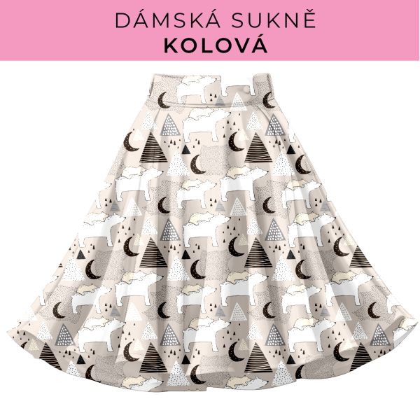 DÁMSKÝ střih - Kolová sukně
