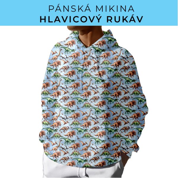 PÁNSKÝ střih - mikina s kapucí