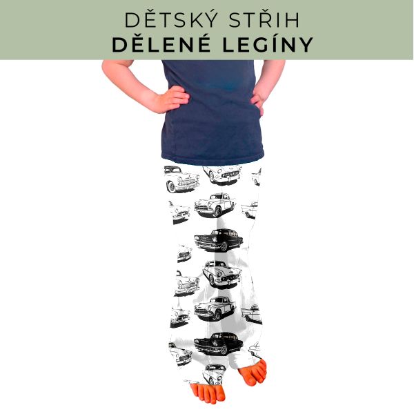 Dětský střih - Dělené legíny