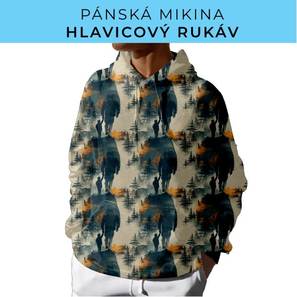PÁNSKÝ střih - mikina s kapucí