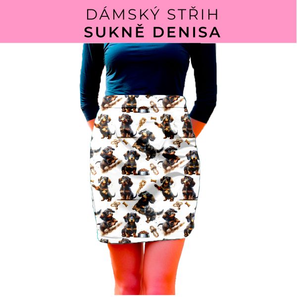 Dámský střih - Dámská sukně Denisa