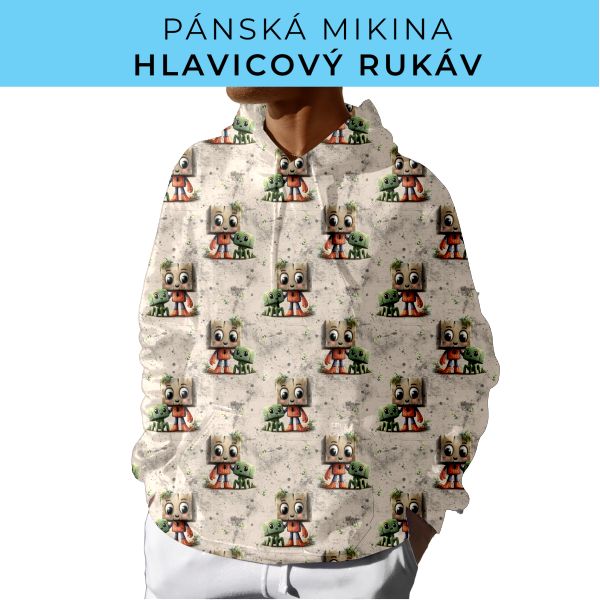 PÁNSKÝ střih - mikina s kapucí