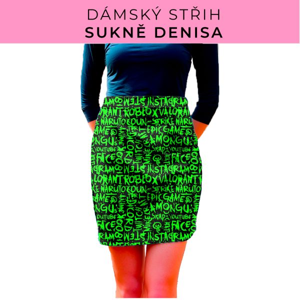 Dámský střih - Dámská sukně Denisa