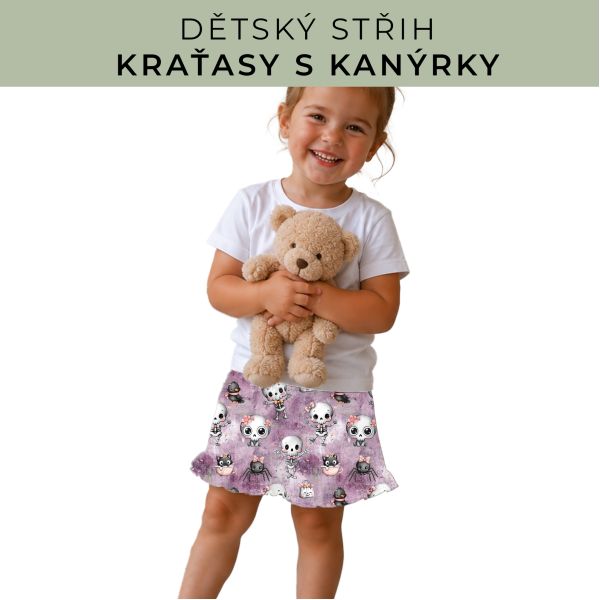 Dětský střih - Kraťásky s kanýrkem