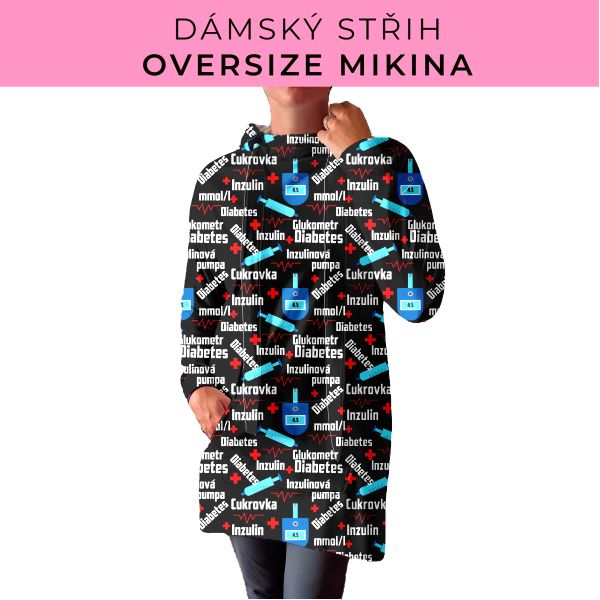 DÁMSKÝ střih - Oversize mikina