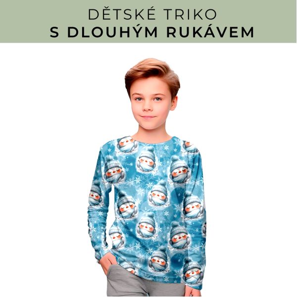DĚTSKÝ střih - triko dlouhý rukáv
