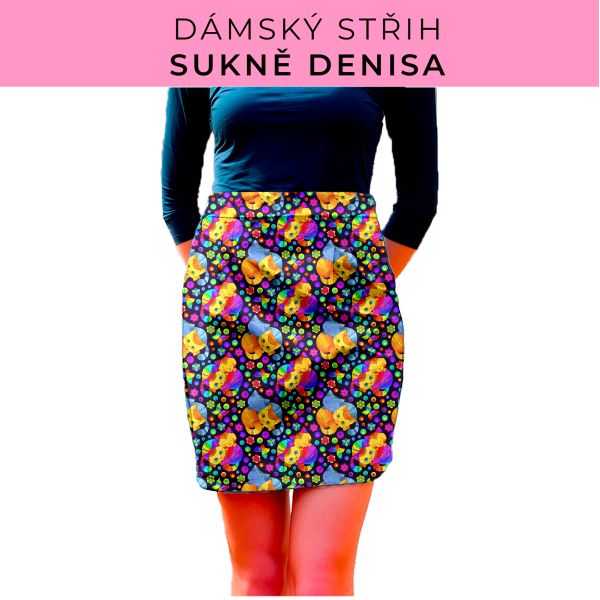 Dámský střih - Dámská sukně Denisa