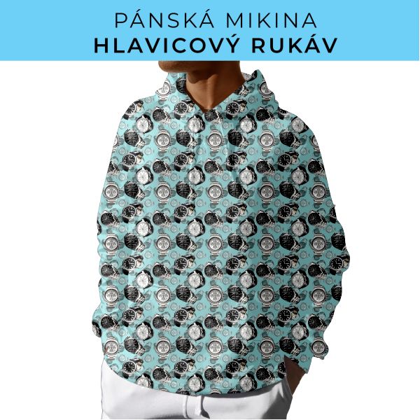 PÁNSKÝ střih - mikina s kapucí