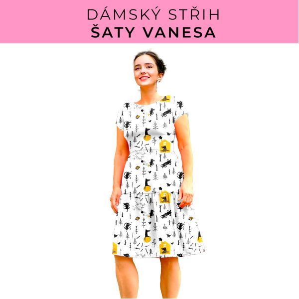 Dámský střih šaty Vanesa