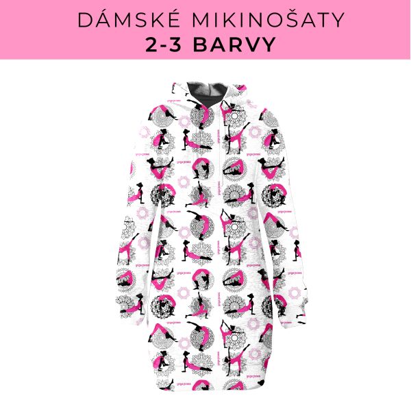 DÁMSKÝ střih - Mikinošaty 2-3 barvy