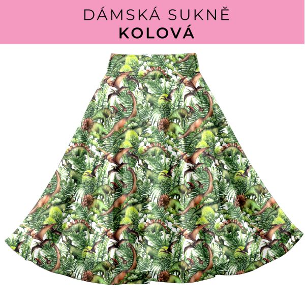 DÁMSKÝ střih - Kolová sukně