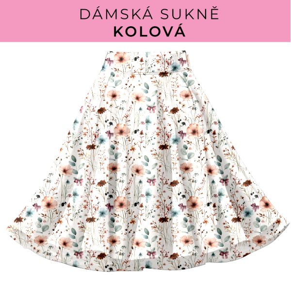 DÁMSKÝ střih - Kolová sukně