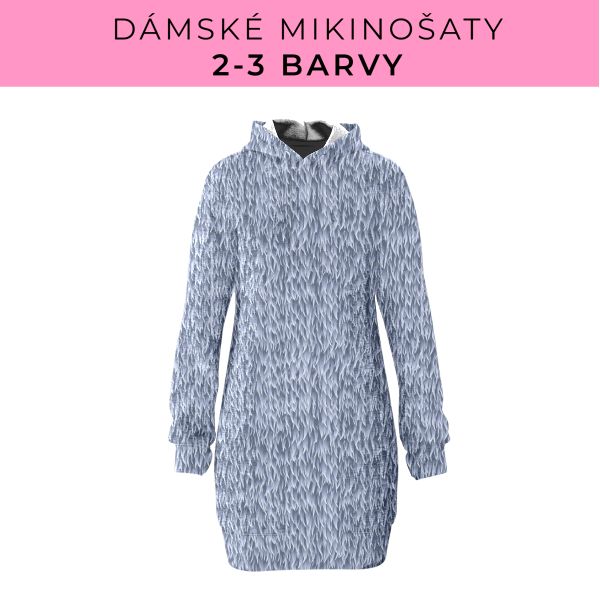DÁMSKÝ střih - Mikinošaty 2-3 barvy