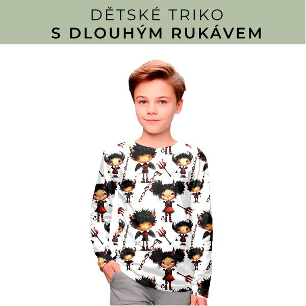 DĚTSKÝ střih - triko dlouhý rukáv