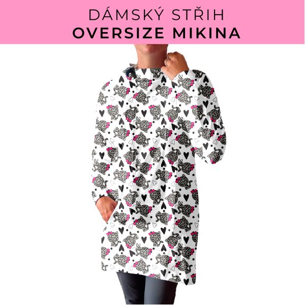 DÁMSKÝ střih - Oversize mikina